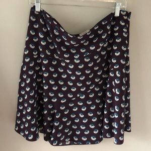 LOFT Floral Mini Skirt